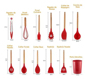 Kit Utensílios de Cozinha 12pcs - Cozinha