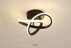 Luminária de Teto LED Espiral para Sala/Cozinha/Quarto